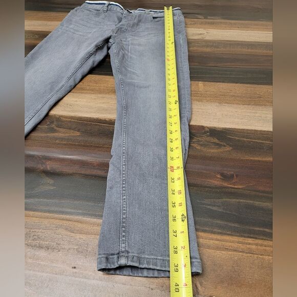 The Original Denim Company Button Fly Jeans Gray W Blue & White Waistband Siz 34 - Picture 10 of 10